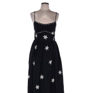 Alix of Bohemia Black Tencel Dress with Star Print NWT Size M